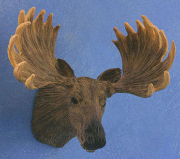 Dollhouse Miniature Moose Head, Small